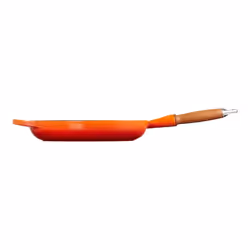 Le Creuset Signature Cast Iron Frying Pan With Wooden Handle 28cm Volcanic, 20258280900422