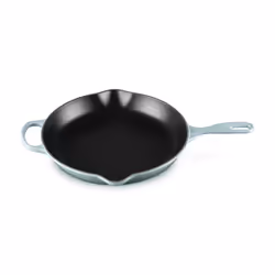 Le Creuset Enameled Cast Iron Signature Iron Handle Skillet 11.75"""" (2-3/8 qt.) Sea Salt