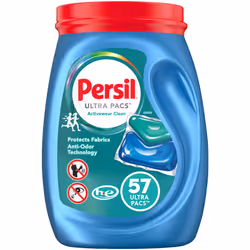 Persil Ultra Pacs Activewear Clean Laundry Detergent  57 count