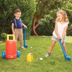 Little Tikes TotSports Easy Hit Golf Set + 3 balls + 2 clubs