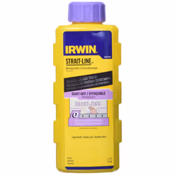 IRWIN Tools STRAIT-LINE Dust-Off Marking Chalk 6-ounce (4935426) Purple