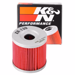 K&N Motorcycle Oil Filter: High Performance Premium Designed to be u