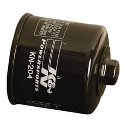 K&N Motorcycle Oil Filter: High Performance Black Oil Filter with 17mm nut designed to be used with synthetic or conventional oils fits Honda  Kawasak