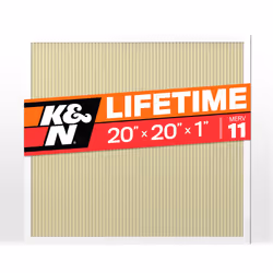 K&N 20x20x1 HVAC Furnace Air Filter Lasts a Lifetime Washable Merv