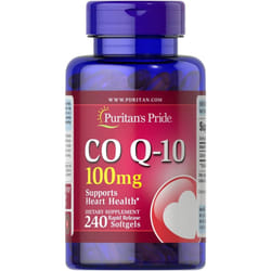 Puritans Pride CoQ10 100mg, Heart Health, 240 Rapid Release Soft gels