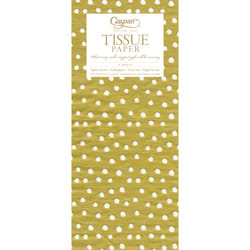 Entertaining with Caspari Tissue Paper  Small Dots Gold  4Sheets