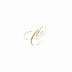 Entertaining with Caspari White Pearl Paper Linen Cocktail Napkins  Monogram Initial C  Pack of 30 (2900CG.C)