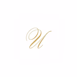 Caspari White Pearl Paper Linen Cocktail Napkins Monogram Initial U Pack of 30