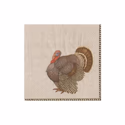 Caspari Turkey Thomas T. Byrd Cocktail Napkins Pack of 20