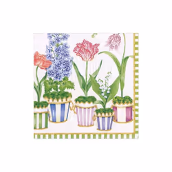 Caspari Window Garden Boxed Paper Cocktail Napkins - 40 Per Box