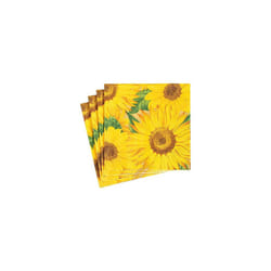 Sunflowers Paper Cocktail Napkins, 20 Per Package