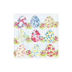 Caspari Floral Easter Eggs Boxed Paper Cocktail Napkins  40 Per Box