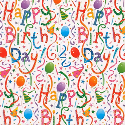 Caspari Happy Birthday Gift Wrapping Paper 30 in. x 8 ft. Roll