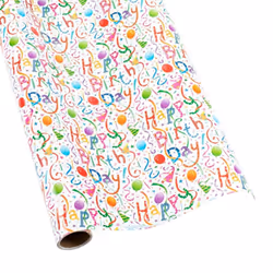 Caspari Happy Birthday Gift Wrapping Paper  30 in. x 8 ft. Roll