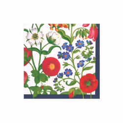 Caspari Cloisters Garden Paper Cocktail Napkins in White - 20 Per Box