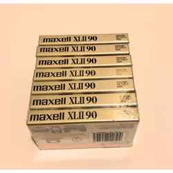 Maxell XLII IEC Type II 90 Minute High Bias Audio Cassette Tape - 7 Pack