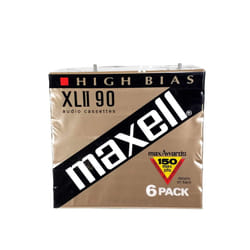 Maxell Xlii 90 Audio Cassettes High Bias 6 Pack
