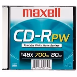 Maxell CD-R PW, 48x, CD-R, 120 mm, 700 MB, Spindle, 100 pc(s)