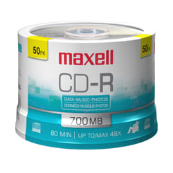 Maxell 648250 blank CD CD-R 700 MB 48x 50 pc(s)