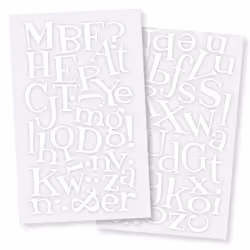 S.E.I 1 1/2 Inch Just for Fun Iron-On Letters T-Shirt Iron-on Transfers White 2-Sheet