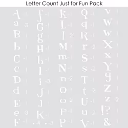 S.E.I 1 1/2 Inch Just for Fun Iron-On Letters  T-Shirt Iron-on Transfers  White  2-Sheet