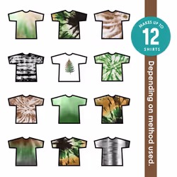 S.E.I. Camo Tie Dye Kit 3 Pack: PreMixed Spray Tie Dye Kit  EasytoUse  NonToxic Fabric Dye in Grass Green  Walnut  and Charcoal  Shake a