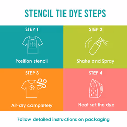 S.E.I. Neon Tie-Dye Kit, Fabric Spray Dye, 8 Colors