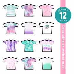 S.E.I. Cotton Candy Tie-Dye Kit  Fabric Dye Spray  3 Colors