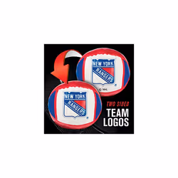 Franklin Sports NHL New York Rangers Mini Soft Hockey Stick Set - NHL Team Soft Foam Mini Hockey Stick and Ball Set - Great Toy for Kids, Multi, One S