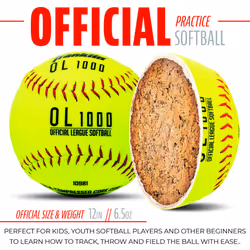 Franklin Sports Practice Softballs  Official Size and Weight  1 Pack