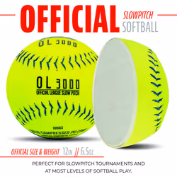 Franklin Sports 12 Slowpitch Tournament Softballs - Great for Practice + Training - Official Size + Weight - 1 Pack