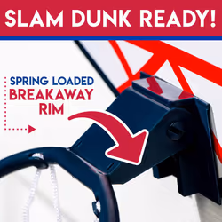 Franklin Sports Kids Mini Basketball Hoop - Over the Door Basketball Hoop with Spring-Loaded Rim