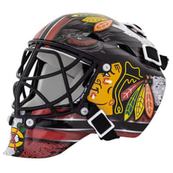 NHL St. Louis Blues Team Logo Mini Hockey Goalie Mask with Case - Collectible Goalie Mask with Official NHL Logos and Colors Black