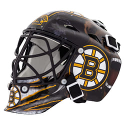 Franklin Sports unisex adult Franklin Sports Boston Bruins NHL Team Logo Mini Hockey Goalie Mask with Case Collectible Goalie M  Multicoloured  One Si