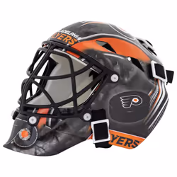 Franklin Sports Philadelphia Flyers NHL Team Logo Mini Hockey Goalie Mask with Case - Collectible Goalie Mask with Official N ...