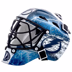 Franklin Sports Tampa Bay NHL Team Logo Mini Hockey Goalie Mask with Case - Collectible Goalie Mask with Official NHL Logos a ...