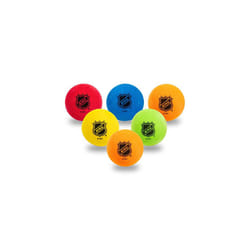 Franklin Sports Mini Foam Hockey Balls - Indoor Floor Hockey Balls for Kids - 6 Soft Foam Hockey Balls - Assorted Colors