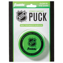 Franklin Sports Street Hockey Puck - Glow in The Dark Outdoor Hockey P