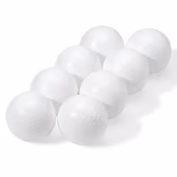 Franklin Sports Plastic Baseballs - Practice Plastic Baseballs for Kids - Solid Plastic Balls for Hitting - Pack of 8 70mm Wh ...