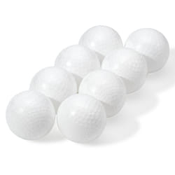 Franklin Sports Plastic Baseballs - Practice Plastic Baseballs for Kids - Solid Plastic Balls for Hitting - Pack of 8 70mm White 14938P6