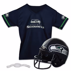 Franklin Sports NFL Seattle Seahawks Kids Football Helmet and Jersey Set - Youth Football Uniform Costume - Helmet, Jersey, C ...