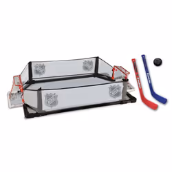 Franklin Sports Kids Knee Hockey Rink Game Set - Indoor Mini Hockey Goals + Kids Hockey Sticks Set for Floor + Rug - Toy Yout ...