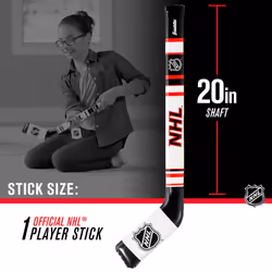 Franklin Sports NHL Kids Hockey Stick & Ball Set  Soft Sport Technology  24.5 in  for Ages 3+
