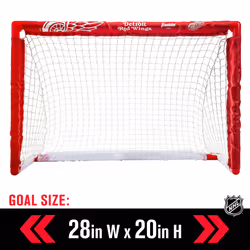 Franklin Sports unisex teen Franklin Sports Detroit Red Wings Mini Hockey Set Knee Hockey Goal Ball 2 Hockey Stick Combo S  Detroit Red Wings  28 x 20
