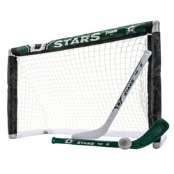 Franklin Sports NHL Dallas Stars Mini Hockey Set - Kids Indoor Knee Hockey Goal  Ball  + 2 Mini Stick Combo Set - Youth NHL Team Indoor Toy Sets - Age