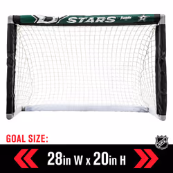 Franklin Sports NHL Dallas Stars Mini Hockey Set - Kids Indoor Knee Hockey Goal  Ball  + 2 Mini Stick Combo Set - Youth NHL Team Indoor Toy Sets - Age