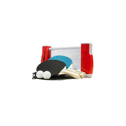 Franklin Sports Table Tennis to Go Portable Ping Pong Net Set - Any Table Top Adjustable  2 Ping Pong Paddles + 2 Ping Pong Balls Included - 2 Player