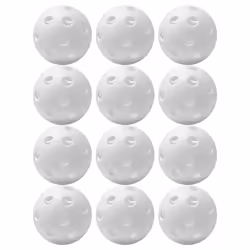 Franklin Sports Mini Plastic Baseballs - MLB Indestruct-A-Ball Batting Practice Small Training Balls - 1.5- White - 12 Pack