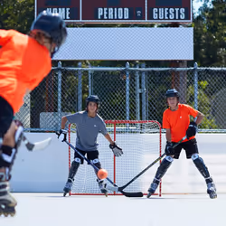 Franklin Sports Youth Street Hockey Net - Indoor + Outdoor Steel Hockey Goal for Kids Roller + Street Hockey - Portable Junior Goal - 54""""