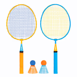 Franklin Sports Badminton Racket Set - Smashminton Oversize - 2 Player Backyard Youth Set with Birdies For Kids